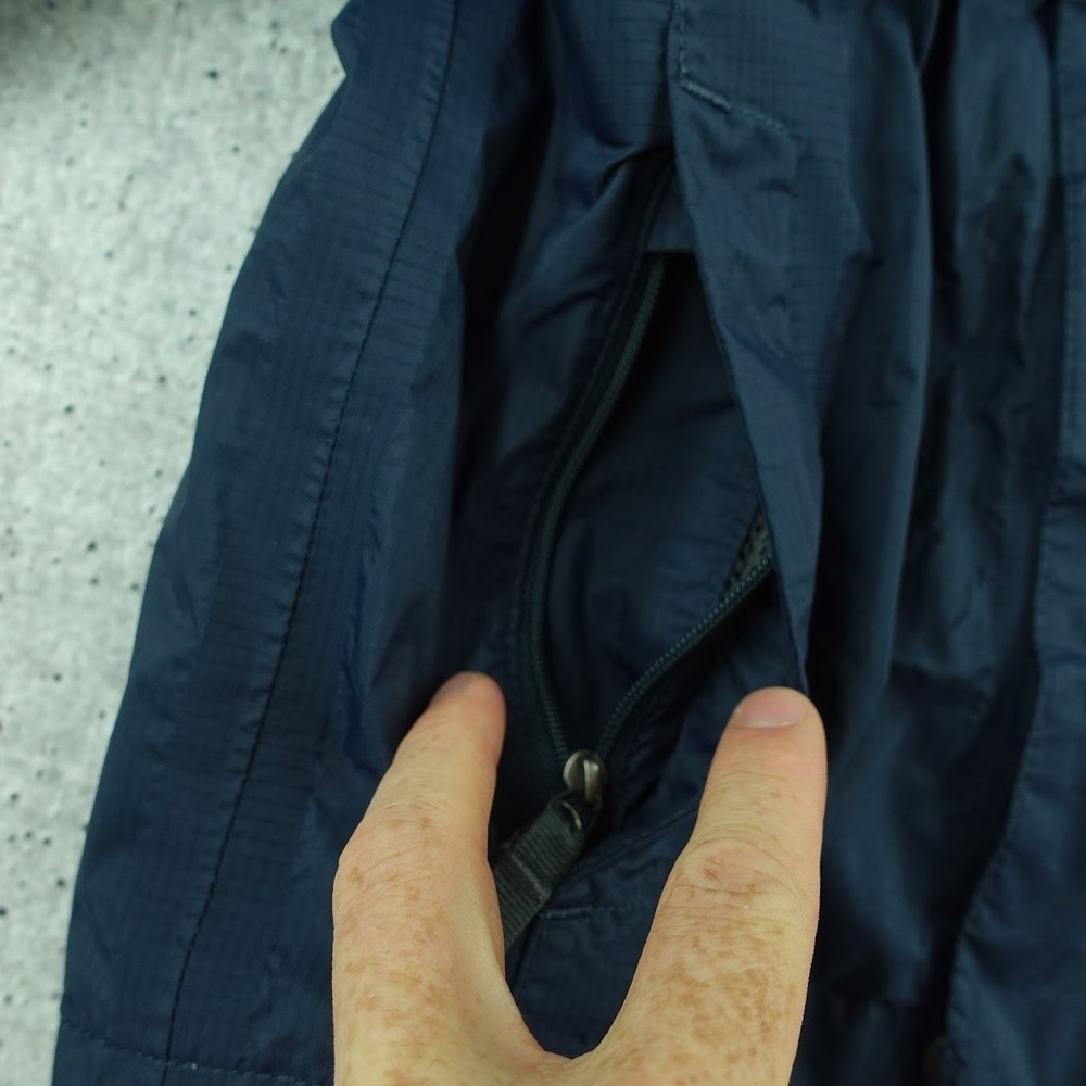 The North Face Boys XXS 5 HyVent Rain Jacket Navy Blue Hooded Windbreaker AQFY - Picture 9 of 14